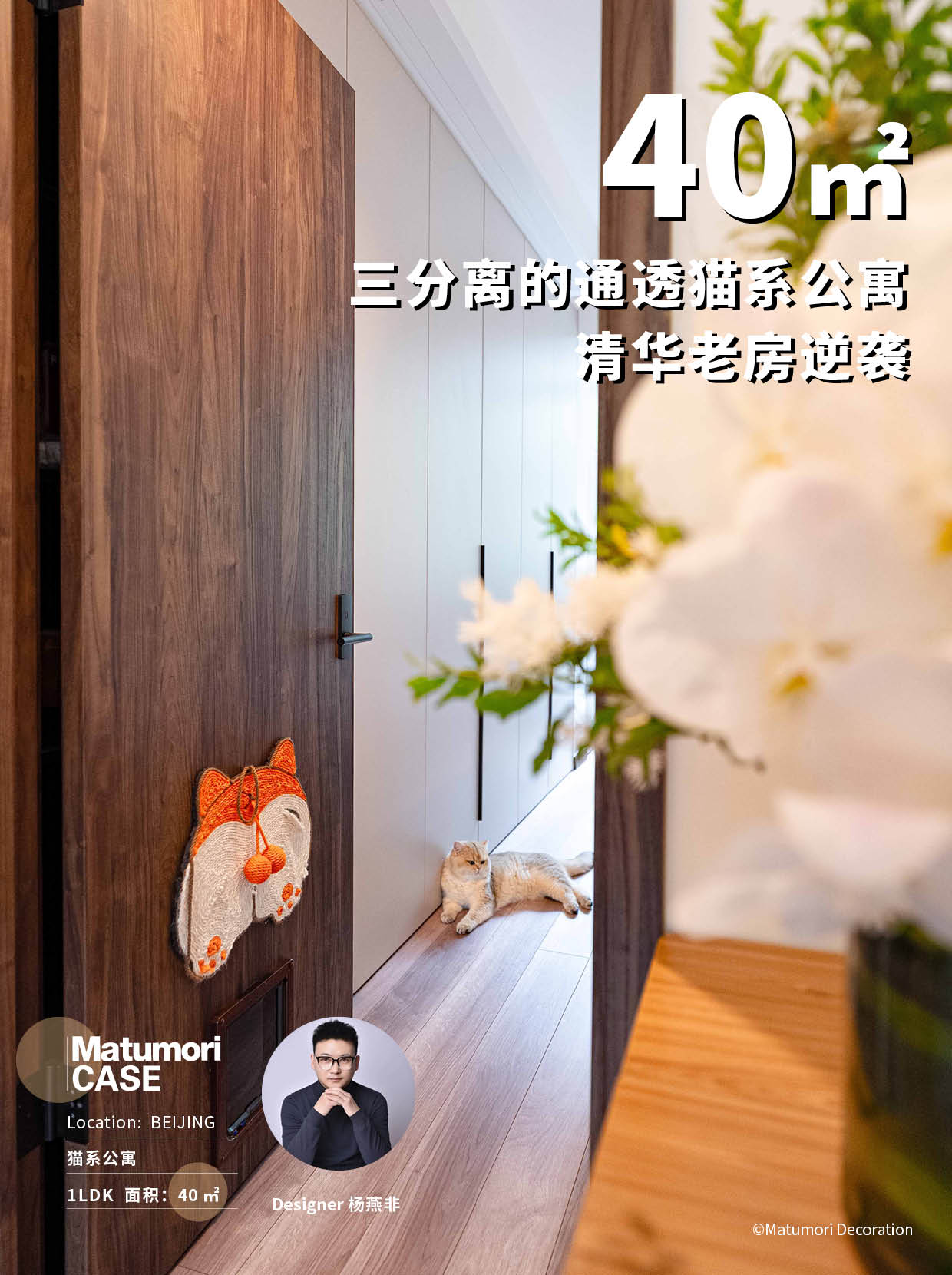 40㎡清华老房逆袭,实现三分离,打造人猫共居的通透猫系公寓! – 松下住空间-松盛优住家装